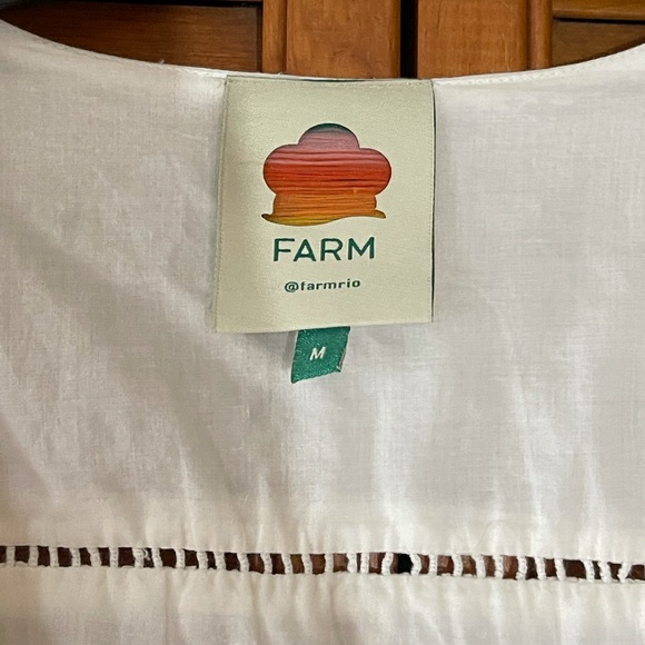 FARM RIO Off White Lace Blouse. Size M - Picture 5 of 6